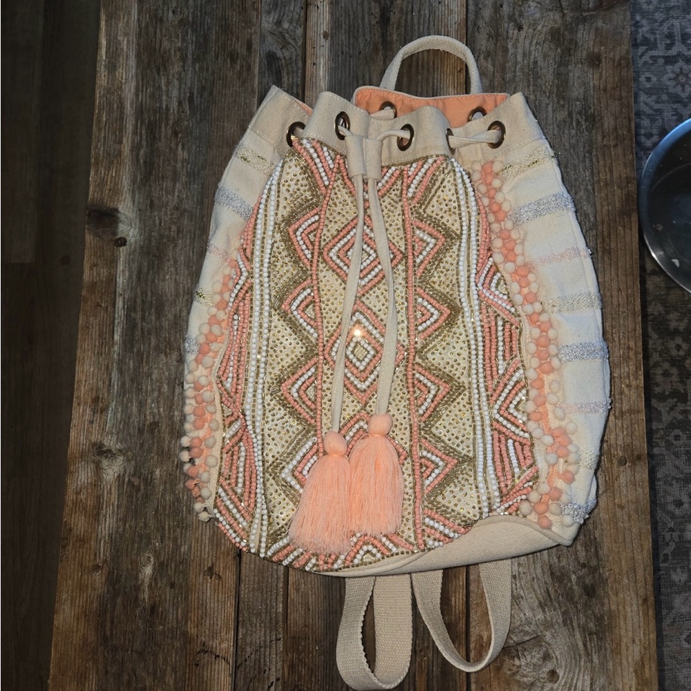 America & Beyond embellished backpack